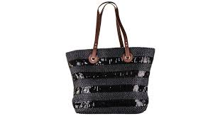 Woven large beach bag straw bag beach tote handmade weaving shoulder bag tassel bag handbag. Black Cotton Oversize Black Woven Straw Beach Bag Lyst