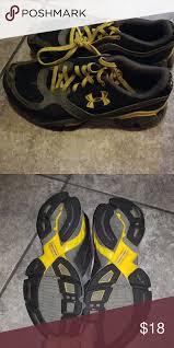 Black And Yellow Tennis Shoes Under Armor Size 3 Tennis Shoes Under Armour Shoes Shoes Tennis Shoes