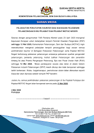 .peluang pekerjaan di kementerian pelancongan, seni dan budaya malaysia yang kini dibuka untuk warganegara malaysia dan kepada yang berminat serta jawatan yang ditawarkan: Siaran Kementerian Pelancongan Seni Dan Budaya Malaysia Facebook