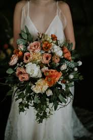 Orange Crush Bridal Bouquet Faux Flowers Bridal Bouquet Flowers Orange Wedding Flowers Flower Bouquet Wedding