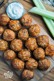 Keto Buffalo Chicken Meatballs Paleo Leap Recipe Chicken Meatball Recipes Buffalo Chicken Meatballs Recipe Recipes