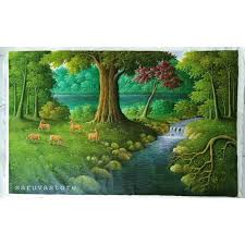 Well, inilah 10 lukisan paling terkenal sekaligus terindah di dunia menurut versiku. Lukisan Natural Curug Air Terjun Shopee Indonesia