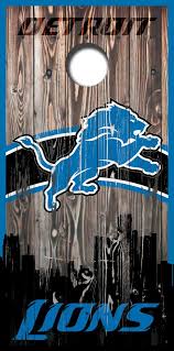 Detroit Lions Cornhole Board Wrap Set Cornhole Board Wraps Cornhole Cornhole Boards