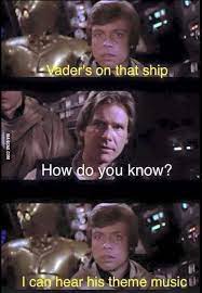 Vader S On That Ship Star Wars Jokes Funny Star Wars Memes Star Wars Humor