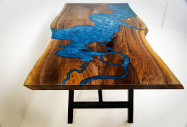 This elegant live edge dining table features a 79 long table top of solid wood with a wavy natural wood pattern in the middle. Buy Custom Live Edge Furniture 299 Dining Tables Desks For Sale