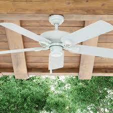 Generally, honeywell fan cleaning requires only the use of a soft, damp cloth to gently wipe the outside surface of the fan section between the front and rear grilles or grills should only be cleaned using a vacuum cleaner or compressed air, flexible dustwand or a pipe cleaner. 52 Honeywell Belmar White Outdoor Ceiling Fan Walmart Com Walmart Com