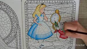 les vitraux disney speed coloring alice youtube vitrail livre de couleur coloriage svengali deck
