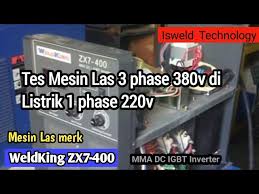 Mesin ini harus dapat memberi jenis tenaga listrik yang diperlukan dan tegangan yang cukup untuk terus melangsungkan suatu lengkung listrik las. Listrik 1phase 220vac Bisa Hidupkan Mesin Las 3 Phase 380vac Youtube