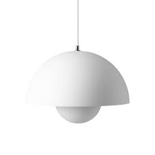 Vindkast pendant lamp, white, 20 like a white fluffy cloud of recycled polyester, this pendant lamp creates a nice atmosphere with its soft glow. Tradition Flowerpot Pendant Light Vp7 Connox