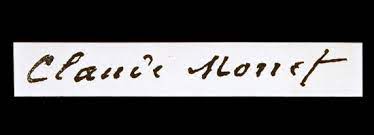 Claude monet n'a jamais signé nymphéas avec rameaux de saule. Signature Of Claude Monet Claude Monet Als Kunstdruck Oder Handgemaltes Gemalde