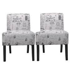 Accent chair refers to many types of chairs. Jaxpety Pack Of 2 Large Size Single Leisure Sofa Accent Chair Armless With Solid Wood Legs Home Living Room Gray Walmart Com Walmart Com