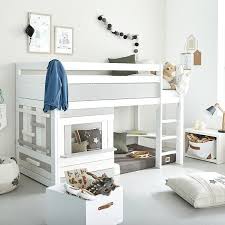 They're elevated a little way off the ground and normally have a ladder to get into them, while the space beneath can be used for storage. Lifetime Camp Canyon Mid Sleeper Childrens Beds Mid Sleeper Loft Bed