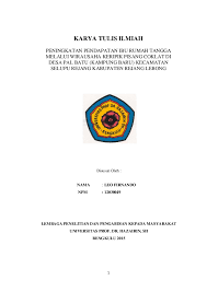 We did not find results for: Pdf Karya Tulis Ilmiah Leoo Mila Aprilia Academia Edu