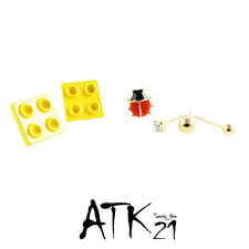 6点セット legoレゴ てんとう虫 ビジュー ゴールドボール ユニーク スタッド ピアス 可愛い メンズ レディース ユニセックス アクセサリー pss181110 ビジュー ユニセックス てんとう虫