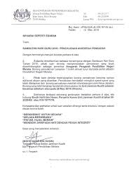 Setiap satuan pendidikan melakukan perencanaan proses pembelajaran, pelaksanaan proses pembelajaran, penilaian hasil pembelajaran, dan pengawasan proses pembelajaran untuk terlaksananya proses pembelajaran yang efektif dan efisien. Surat Pencalonan Anugerah Pengarah Tahun 2019