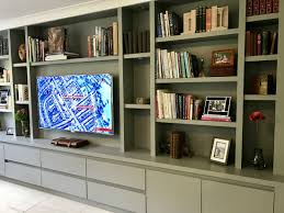 Wooden tv stand media entertainment unit sideboard storage drawers shelves white. Media Furniture The Bookcase Co