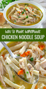 Best Homemade Chicken Noodle Soup Recipe With Homestyle Egg Nood Chicken Noodle Soup Homemade Chicken Noodle Soup Recipe Homemade Chicken Noodle Soup Crock Pot
