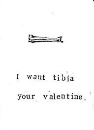 I Want Tibia Your Valentine Funny Valentine Medical Humor Valentines Puns