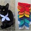Knitted cat knitted animals animal knitting patterns knit patterns yarn crafts sewing crafts cat scarf knitting projects needlework. 3