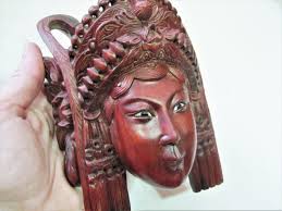 Pair of Vintage Detailed Carved Wood Busts Handmade Chinese Traditional  Wall Decor Emperor and Empress Asian Wooden Art