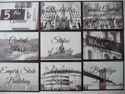 New York Themed Wedding Table Names Wedding Table Names Wedding Table Themes Bespoke Wedding Invitations