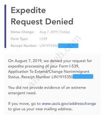 Expediting is a tricky thing. Uscis Denying Ead Expedite Request Did Not Provide Evidence Of Extreme Urgent Need