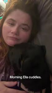 Ella cuddles are the best and then she stepped