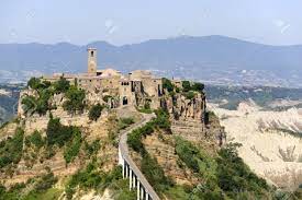 Apart from agriculture, the main resources of viterbo's area are pottery, marble, and wood. Civita Di Bagnoregio Viterbo Lazio Italy The Historic Village Surrounded By Calanques Stock Photo Picture And Royalty Free Image Image 12351526