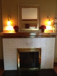 Use the widest painters tape you can find and tape off any areas that you don't want painted. Restore Or Not Removing Paint From Fireplace Brick