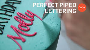 It is important that your cake is still hot/warm. Piping Perfect Lettering On Cakes Block Script Buttercream Tutorial With Lauren Bozich Youtube