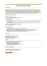 Cover letter for medical interpreter medical interpreter cover. Interpreter Resume Example