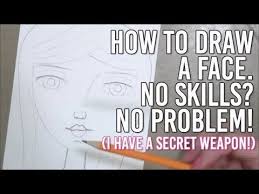 How To Draw A Face When You Have No Drawing Skills Easy Tutorial Youtube Face Drawing Drawing Skills Drawings