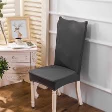 I've been using the vinyl table cover for the last 2 years and just recently added the everyday elegant chair covers for the last month. Mifxin Dining Chair Cover Set Of 4 High Back Chair Protective Cover Slipcover Stretch Elastic Chair Protector Seat Covers For Dining Room Wedding Banquet Party Decoration Grey White Home Decor Dining Chair Slipcovers