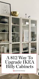 A 12 Upgrade Makes This Home S Ikea Cabinet Look More Expensive Than It Is Ikea Billy Ikea Cabinets Affordable Diy Ideas