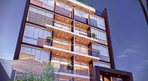 Modernas fachadas de un pequeño apartamento. Fachadas De Departamentos