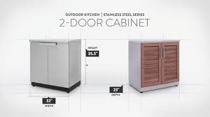 Call today for a quote. Outdoor Kitchen Stainless Steel 2 Door Cabinet Youtube