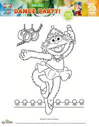 Big collection of birthday party coloring pages, printable and online. Zoe Dance Party Coloring Page Mama Likes This