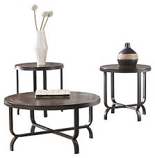 First, avoid coffee table books on coffee tables; Ferlin Table Set Of 3 Ashley Furniture Homestore