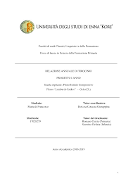 Relazione Finale Di Tirocinio T1 Docsity