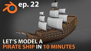 Compare pirate ship to alternative shipping software. Let S Model A Pirate Ship In 10 Minutes Ep 22 Blender 2 82 Youtube