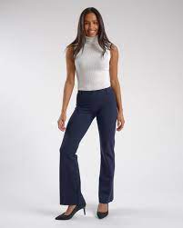 At last, yoga pants for the office! Boot Cut Classic Dress Pant Yoga Pants Navy Old