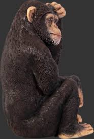 Life size monkey and baby appear so realistic you will have to take a second look! Chimpanzee Life Size Animal Statue Ape Monkey Realistic On Popscreen