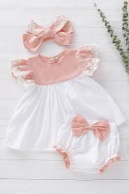 3 Piece Baby Ruffled Floral Sleeveless Top Bowknot Shorts And Headband Cute Baby Dresses Baby Girl Dress Patterns Dresses Kids Girl