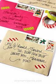 Addressing Christmas Cards Addressing Christmas Envelopes
