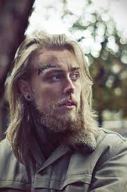Blond Beard And Long Hair Beards Bearded Man Men Blonde Goldenboy Tattoo Tattoos Tattooed Handsome Lo Blonde Beard Long Hair Styles Men Hair And Beard Styles