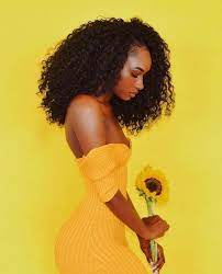 Baddie Drenched In Yellow Beautiful Black Women Black Beauties Curly Hair Styles
