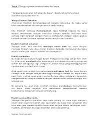 Situasi seperti di atas seharusnya tidak berlaku dalam sesebuah masyarakat. Tanggungjawab Anak Terhadap Ibu Bapa