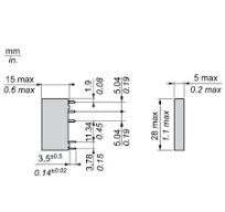 Schneider Electric RSL1AB4JD Slim interface plug-in relay, 6 A, 1 CO,  standard, 12 V DC