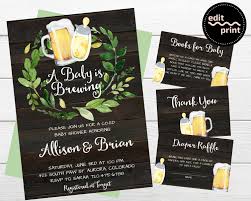 A baby is brewing invitation. A Baby Is Brewing Shower Invitation Rustic Beer Baby Shower Etsy In 2021 Brew Baby Shower Beer Baby Shower Coed Baby Shower