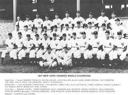 1947 Champs Baseball World Series New York Yankees Team Photos